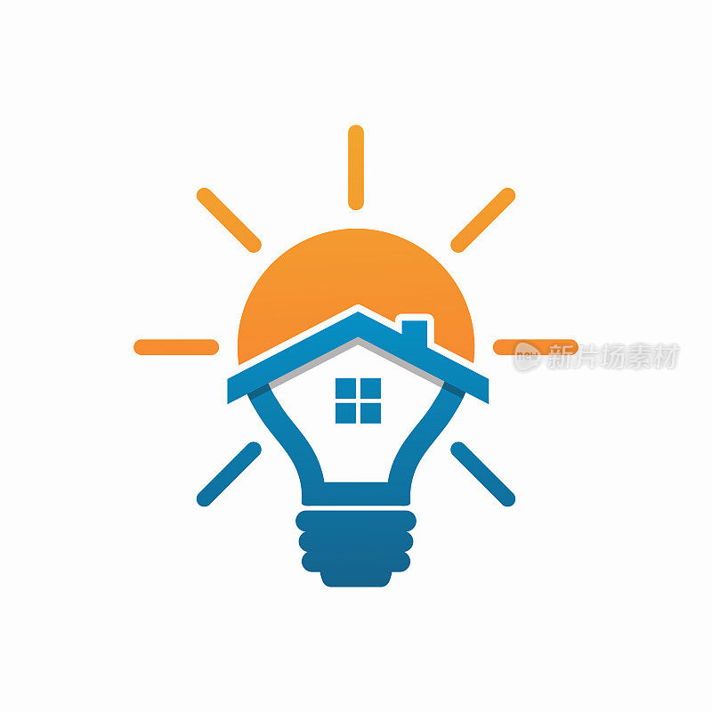 House Bulb Logo模板设计